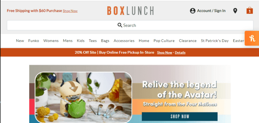 box lunch website